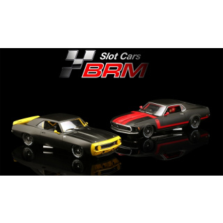 BRM 1:24 Pony Cars Twin-Pack Black Edition